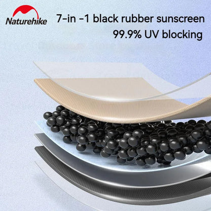 Naturehike Camping Sun Shelter Vinyl UPF2000+ UV Waterproof Tarp Outdoor Picnic 17㎡ Large Space Sunshade Canopy Awning velarium