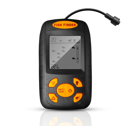 Smart Portable Sonar Fish Finder with Underwater Camera 100m Depth Sounder Alarm Transducer Temperature Display for Fishing