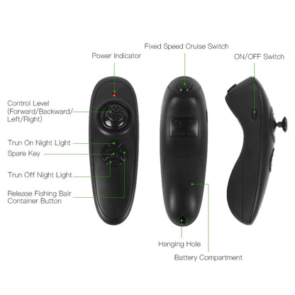 D16  Fishing Bait Boat Wireless Remote Control Fishing Feeder Fish Finder Device 430-540 yards Remote Range Fish Accessories