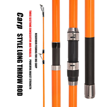 3.3/3.6/3.9/4.2M Carp Rod 35kg Surf Fishing Rod 80-350g 20-60LB Travel Surf Spinning Rod 3 Piece Carbon Saltwater Fishing Pole