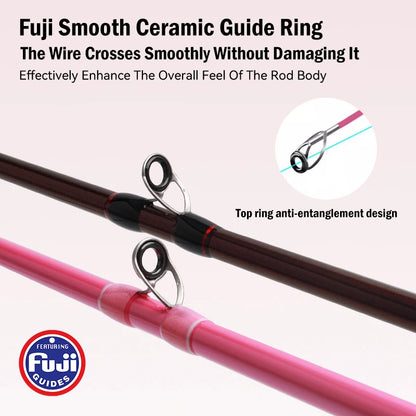 LEYDUN ZORO Ultra Light 3+1 Fishing Rod 145/168 Tianium Tip Fuji Guide Cuttlefish portable Casting Rod Squid Boat webfooted