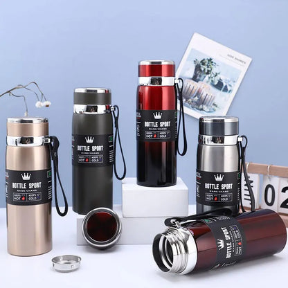 800ML ML Thermos Thermos Thermos Thermos Coffee Vacuum Flask Coffee Tea Stainless Steel Thermos Leak-proof Office Use