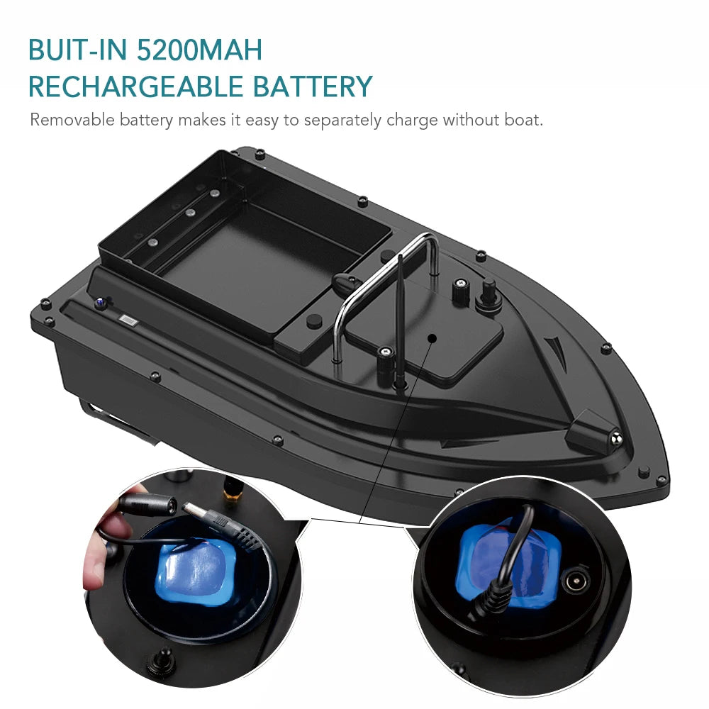 D16  Fishing Bait Boat Wireless Remote Control Fishing Feeder Fish Finder Device 430-540 yards Remote Range Fish Accessories