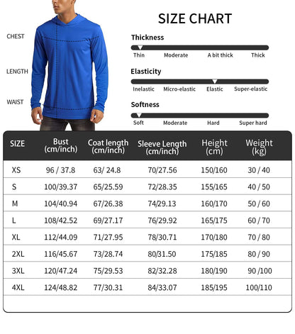 USA 2025 Men's Hooded Long Sleeve Performance Fishing Shirts Jersey For Fishing UV Hoodies Clothing Camiseta De Pesca Tops