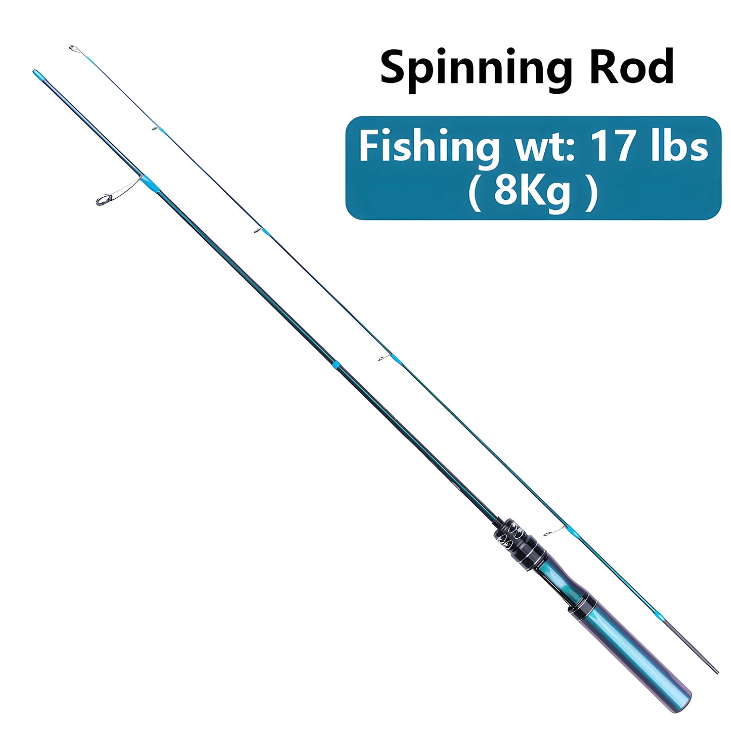 UL Ultra-light Carbon Fiber Lure Fishing Rod Tool for Bass Carp Trout,Spinning / Casting Rod,Solid Tip Small Bait Fishing Pole