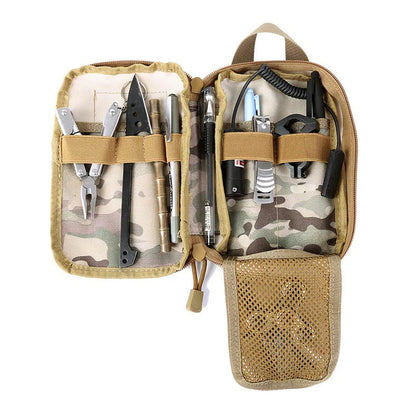 Molle Tactical EDC Pouch Waist Bag Mobile Phone Holder Outdoor Sports Hiking Camping Hunting Accessories EMT Organizer Pouches