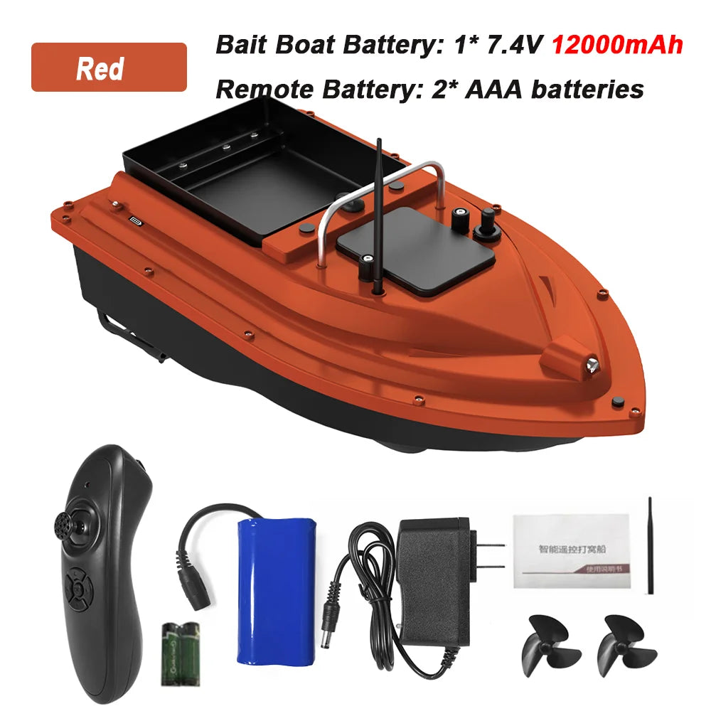 D16  Fishing Bait Boat Wireless Remote Control Fishing Feeder Fish Finder Device 430-540 yards Remote Range Fish Accessories