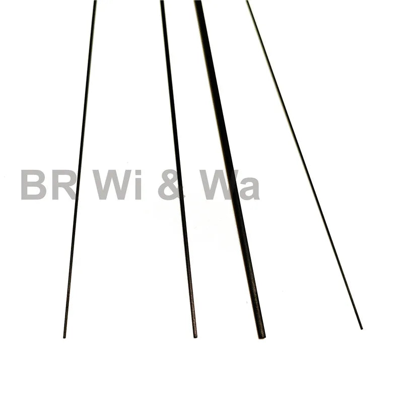 58CM Solid Carbon Rod Tip Blank Rod Building Components Fishing Pole Repair DIY Accessories No Paint 4PCS BR Wi & Wa