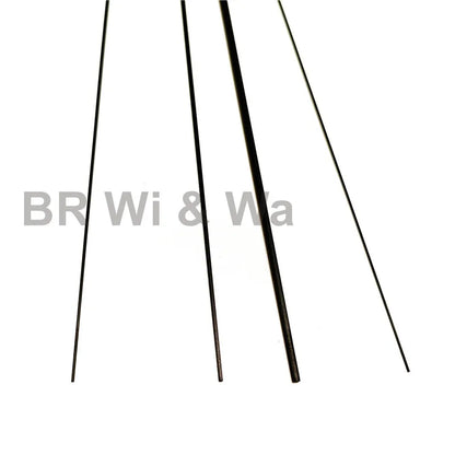 58CM Solid Carbon Rod Tip Blank Rod Building Components Fishing Pole Repair DIY Accessories No Paint 4PCS BR Wi & Wa