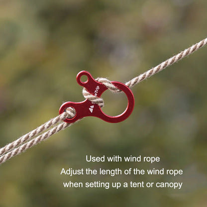 10pcs Tent Rope Buckle Aluminum Alloy Outdoor Camping Parachute Cord Buckle 3Hole Tensioners Fastener Travel Awning Buckles Tool