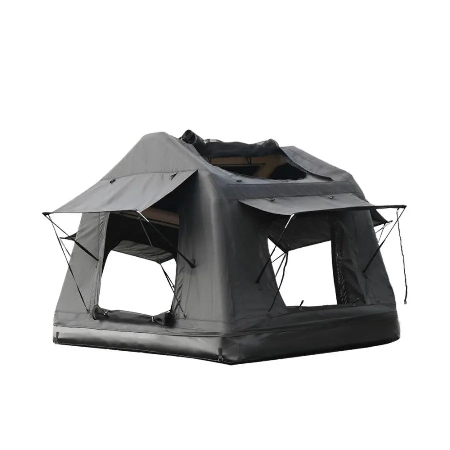 Offroad Foldable 2-3 People Amphibious Inflatable Car Roof Top Tent for camping Outdoor Glamping on SUV, Truck, Universal Auto;