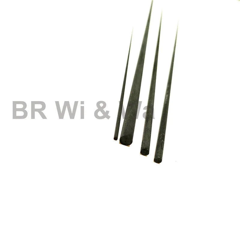 58CM Solid Carbon Rod Tip Blank Rod Building Components Fishing Pole Repair DIY Accessories No Paint 4PCS BR Wi & Wa
