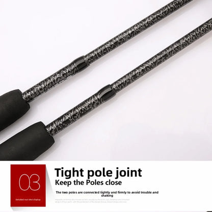 1.65M/1.8M/2.1M Length Spinning Rods Carbon Material Ultralight Weight Casting Fishing Rods Telescopic Design Spinning Type