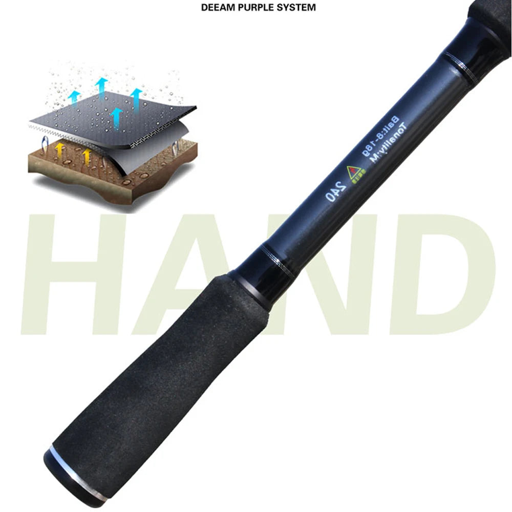 SIECHI Telescopic Fishing Rod 24T Carbon Fiber 1.8M-3.0M Travel Spinning Rods Lure Weight 3-18g 6-27g Solid Tip Rods