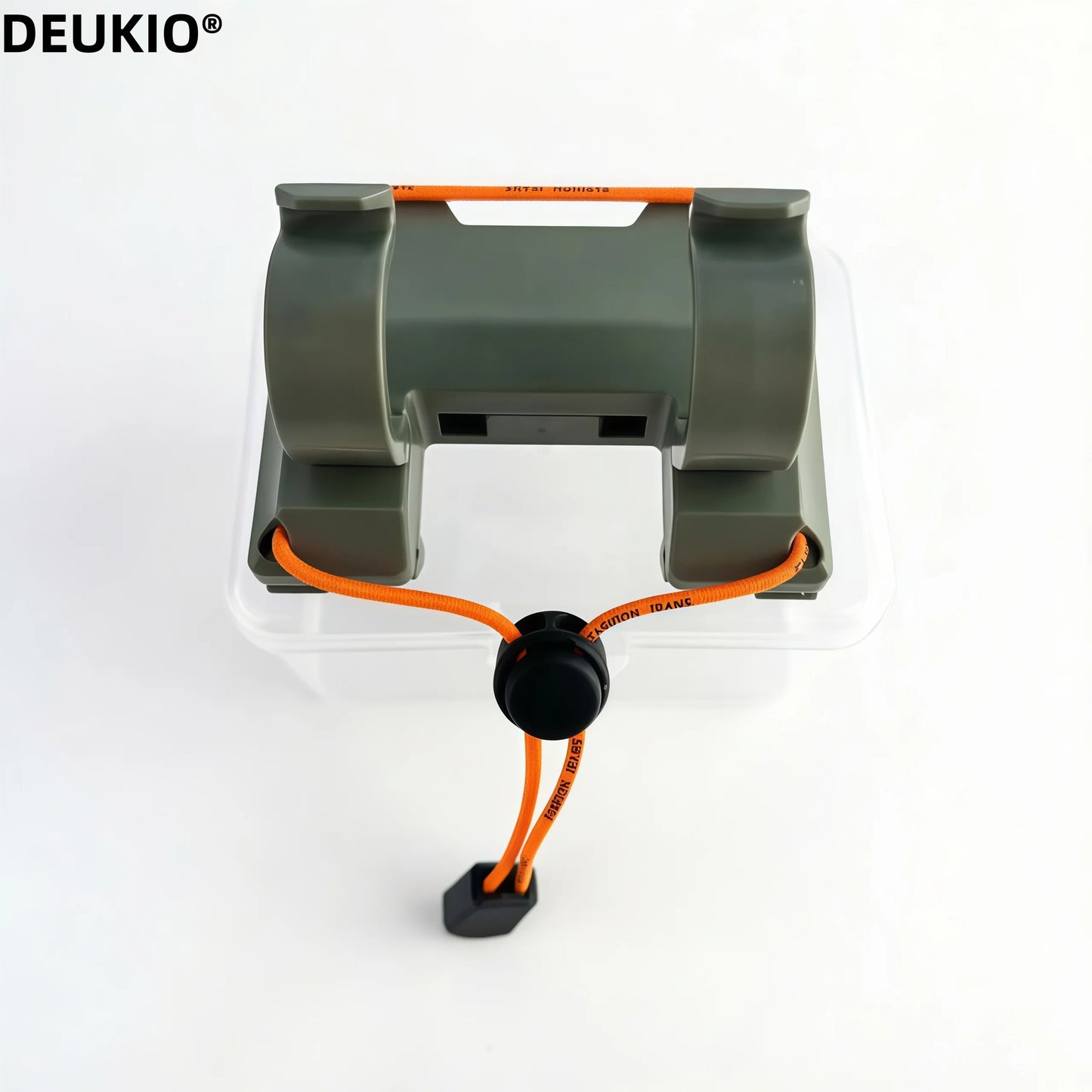 DEUKIO Outdoor Belt Clip Rod Holder Hands-Free Slide Lock System with 360° Rotation for Fly Fishing and Spinning Rods
