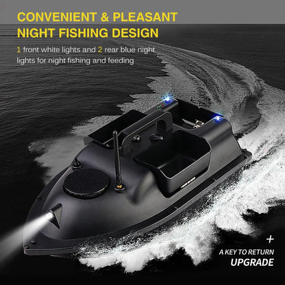 GPS Fishing Bait Boat with 3 Bait Containers Wireless Bait Boat with Automatic Return Function Remote Bait Boat