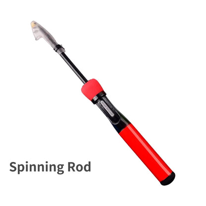 1.2m 1.5m Spinning Rod Carbon Fiber Ultralight Telescopic Casting Rod Kids Travel Mini Pole Fishing Reel Carp Fishing Tools