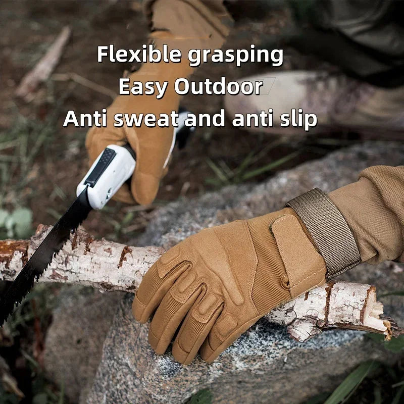 Touch Screen Anti-Skid Full Finger Tactical Gloves For Men And Women Driving Riding Hunting Motorcycle Climbing Tactical Gloves