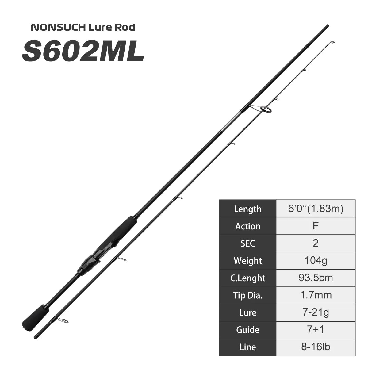 NOEBY NONSUCH High Carbon Fishing Rod ML M MH 1.83m 1.98m 2.13m Spinning Casting Rod Fuji Guide Multipurpose Pike Trout Fishing