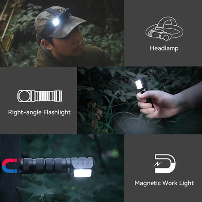 SOFIRN HS42 Headlamp 2100lm 18650 EDC USB C Rechargeable Flashlight SST40 LED Torch with Magnetic for Camping