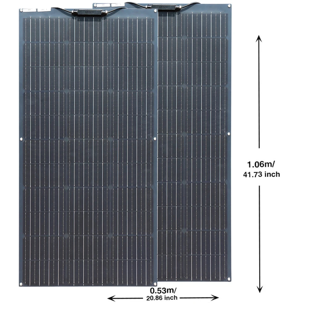 Solar panels 100W 200W 300W 400W Solar Panel Kit or 18V Flexible Mono Photovoltaic Solar plate Power 12V 24V camping car