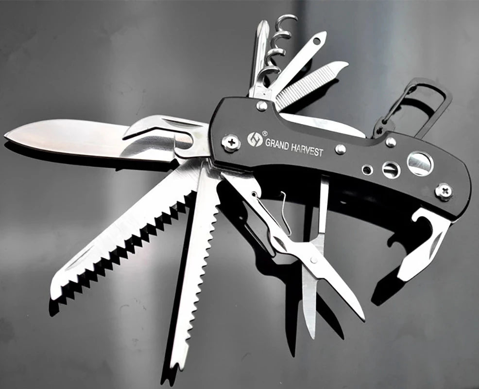 Multitool Knife 11 In 1 Fold Gear Swiss Knife Survive Pocket Hunting Outdoor Camping Survival Multifunctional Folding Knife