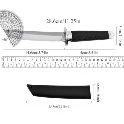 Portable  Straight Knife, Wilderness Survival One-piece Keel Knife, Handle Meat Knife, Sharp Fruit Cutting Knife