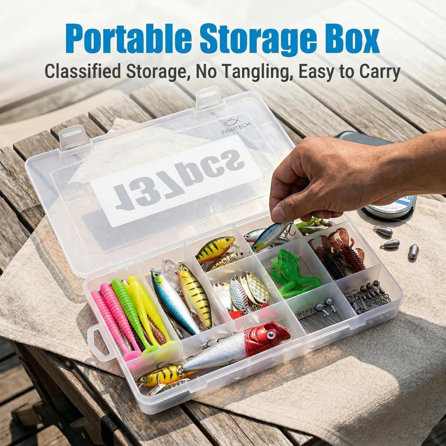 Fishing Lure Kit 83/137/193pcsFor Trout Pike Bass Multi Lure Set With Soft Lure Metal Spoons Minnow Crankbait Layered Tackle Box