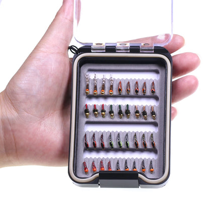 36pcs Fly Fishing Flies Kit Fly Fishing Gear With Epoxy Buzzer Nymph Perdigone Nymphs Assortment Trout Bass Fishing Lure Baits