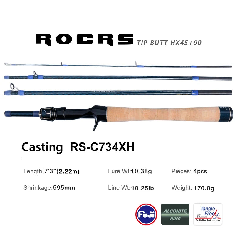 PURELURE AMARO Spinning Rod For Bass High Carbon Long Throwing Fishing Rod In FUJI Accessories, Plus Spinning Reel