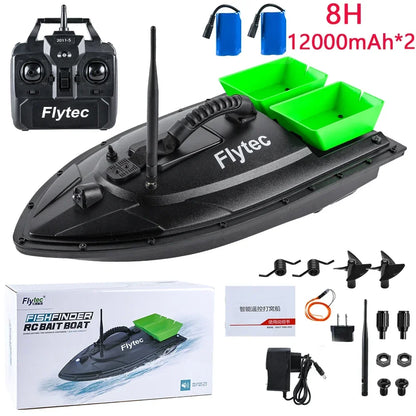 MBLN Remote Control Fishing Bait Boat, 500m Range, Single Hopper, 2kg Load, Waterproof, Cruise Control, One-Key Return.,VX