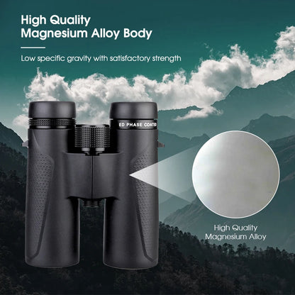Svbony SV202 8X32/8x42/10x42/10X50 ED Binoculars IPX7 Magnesium Alloy Body long range Binoculars BAK4 for Bird Watching Camping