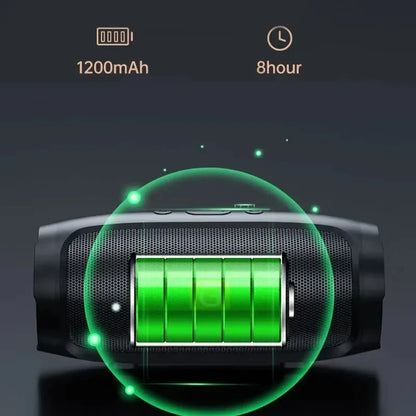 Lenovo Bluetooth Speaker Dual Speaker Stereo TF USB Playback FM Voice Broadcasting Subwoofer Outdoor Wireless Portable Speakers
