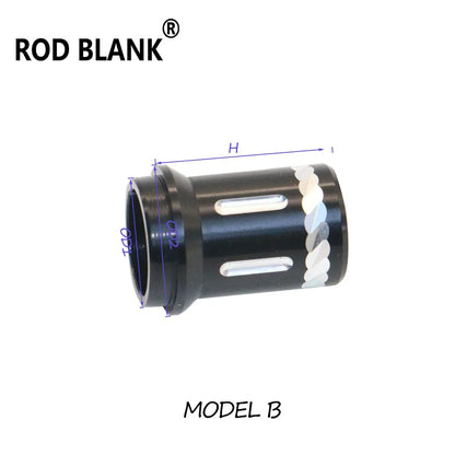 Rod Blank 5Pcs/Lot Fishing Rod Building Front Aluminum Trim Part Rod Building Component Fishing Rod Repair Aluminum Accessories