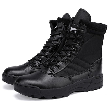 New Popular Fashion Men's Boots Winter Outdoor Leather  Breathable Combat  Plus Size Desert Boots Men's Hiking Shoes