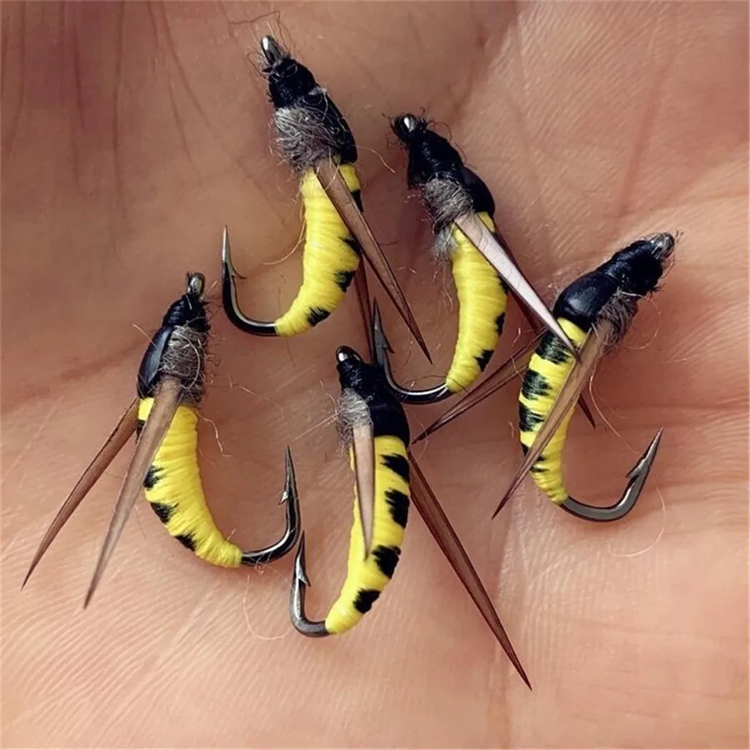 Fly Fishing Flies Kit, 40-72Pcs Handmade Artificial Fly Flies Baits Lures with Dry/Wet Flies, Fishing For Trout Bass Baits Lure