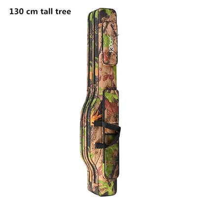 1.3m/1.5m double-layer foldable big belly sea fishing bag, outdoor storage fishing kit, double shoulder fishing rod bag