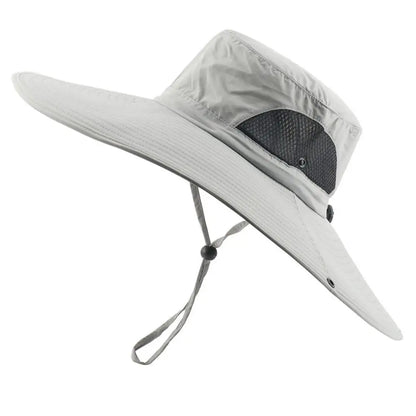 Men Women Wide Visor Brim Hat Boonie Bucket Cap Summer Fishing UV Sun Protection Breathable Caps