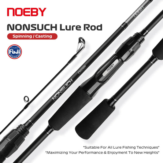 NOEBY NONSUCH High Carbon Fishing Rod ML M MH 1.83m 1.98m 2.13m Spinning Casting Rod Fuji Guide Multipurpose Pike Trout Fishing