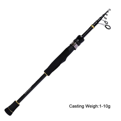 MIFINE PIONEER MINI Telescopic Fishing Rod 24T Carbon Fiber Lightweight Spinning Rods CW 1-10g 4-17g 6-28g L/M Fish Tubular Tip