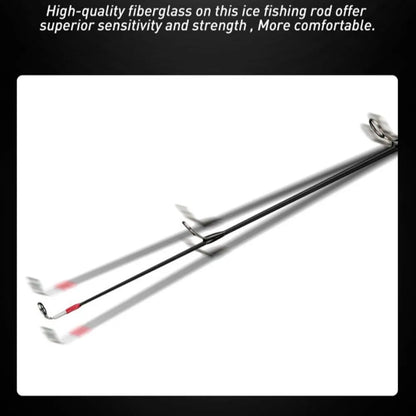 1pc 50cm Winter Ice Fishing Rod Portable Winter Ice Fishing Pole Spinning Rods for Ice Winter Fishing Tackle