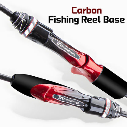 T1100 Carbon Fiber Lure Fishing Rod with FUJI Guide Rings Titanium Bracket,UL Spinning Casting Rod for Carp Trout Bass Fishing