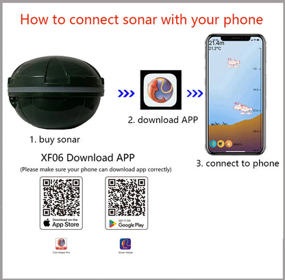 2026 New Design Brand New Smart Phone Fish Finder Sonar Android & IosFish Finder Bluetooth Intelligent Fish Visual Fishing