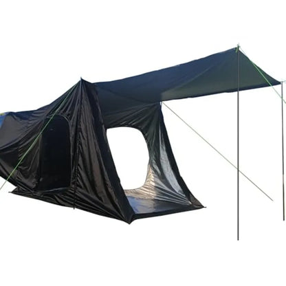 Instant Camp Hub Tailgate Tent 3 Person Spacious Shelter with 3 Doors Universal Car Fit 2-Minute Setup