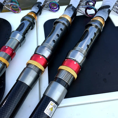 GHOTDA Light Telescopic Fishing Rod Portable Short Spinning Rods Carbon Fiber Super Hard 1.8M 2.1M 2.4M 2.7M 3.0M 3.6M