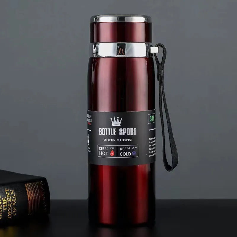 800ML ML Thermos Thermos Thermos Thermos Coffee Vacuum Flask Coffee Tea Stainless Steel Thermos Leak-proof Office Use