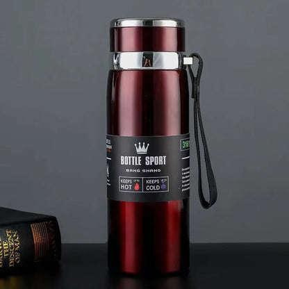 800ML ML Thermos Thermos Thermos Thermos Coffee Vacuum Flask Coffee Tea Stainless Steel Thermos Leak-proof Office Use