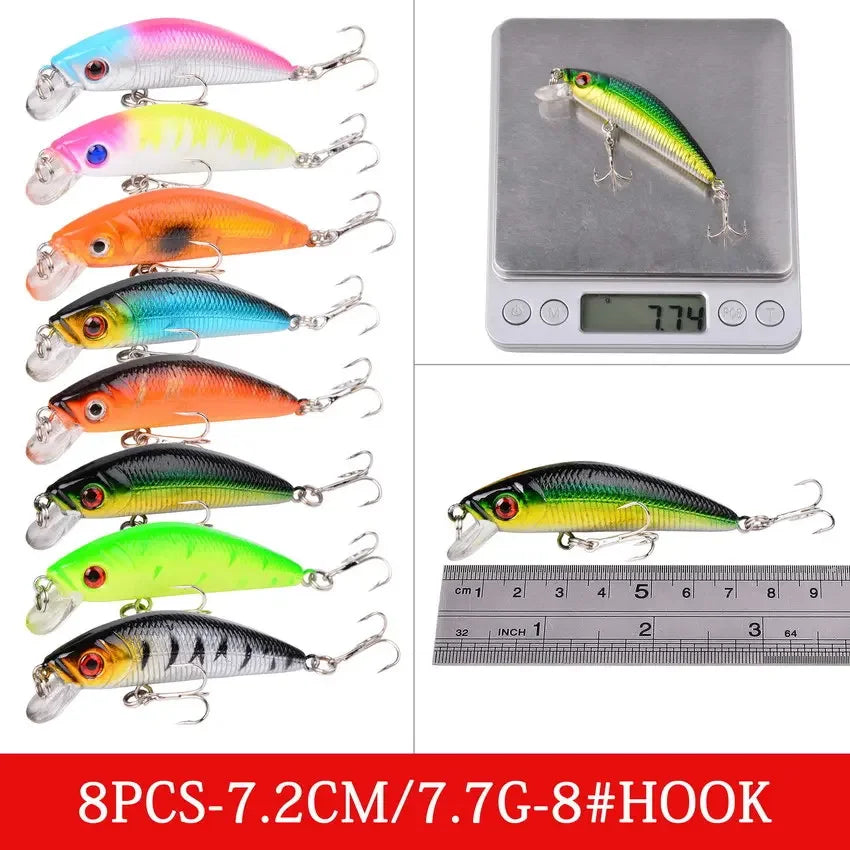 Mixed Fishing Lures Kit Lure Set Wobbler Crankbaits Swimbait Minnow Hard Baits Spiners Carp Fishing Tackle