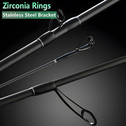 Ultra-light T1100 Carbon Fiber Lure Fishing Rod for Carp Bass Trout,L ML M MH 1.8m 1.98m 2.04m Fishing Pole,Spinning Casting Rod