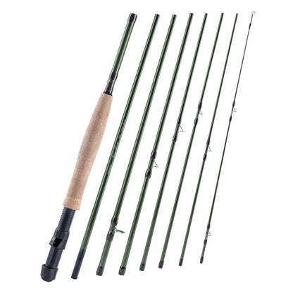 Goture #5/6 Travel Fly Fishing Rod 2.7M Multinodal Medium Fast Action Fly Rod Cork＆carbon Handle Ultralight Fishing Tackle